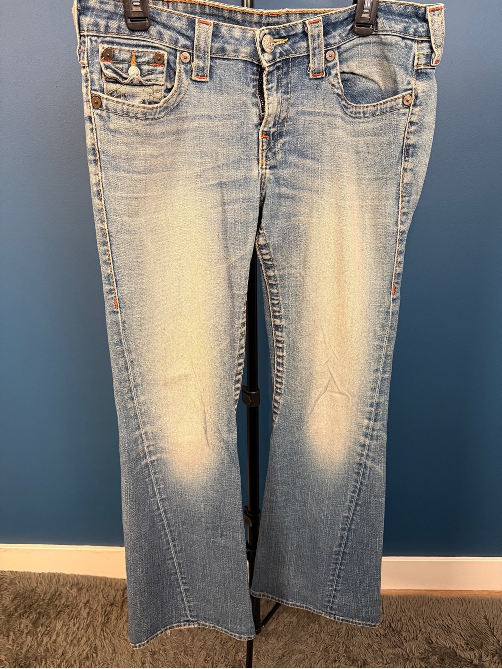 True Religion Joey Flare Light Wash Jean